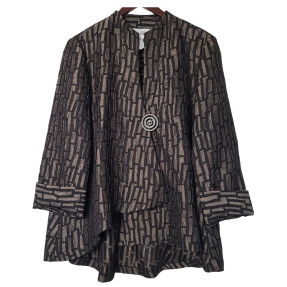 JOSEPH RIBKOFF Motif Jacket Blouse Size 10 - Picture 1 of 11